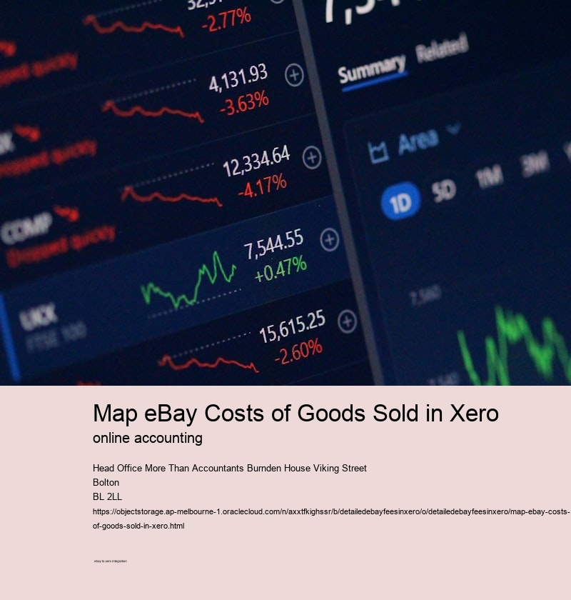 Map eBay Costs of Goods Sold in Xero